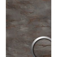 wallface Dekorpaneele, marmoroptik, strukturiert - grau von wallface