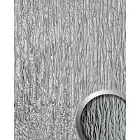 wallface Dekorpaneele, used look, glatt - silberfarben von wallface
