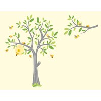 Aufkleber-Baumschule Wall Decal-Bee Tree Decal-Kinder-struktur-Vinyl Baum Aufkleber von wallinspired