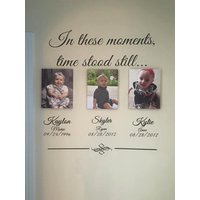 Inthese Moments Aufkleber Mit Den Namen Der Kinder, Geburtsdaten Oder Hochzeitsinformationen. Inklusive 3 Wunschnamen von wallopalooza