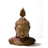 Holz Buddha, Buddha Kopf, Buddha Sirasa von wallpaintingslk