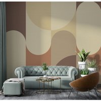 Boho Pastellfarben Tapeten Schälen Und Aufkleben Schlafzimmer Dekor, Abstraktes Modernes Wandbild Für Wohnzimmer, Abnehmbares Style Wandplakat von wallpaperfect