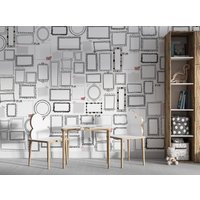 Rahmen Tapete - Verschiedene Größe Und Form Kinderzimmer Dekor Stile Designs Aufkleber Schälen Aufkleben von wallpaperfect