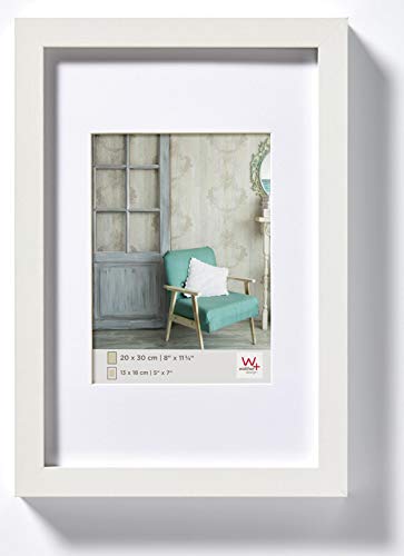 walther design Bilderrahmen weiss 70 x 100 cm Echtglas Stockholm EA100W von walther design