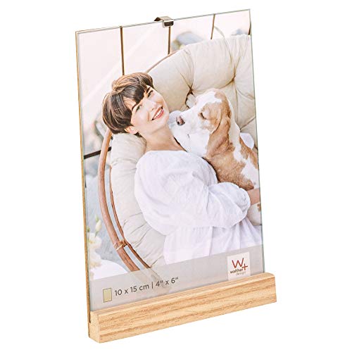 walther design Bilderrahmen natur 10 x 15 cm Holz-Portraitrahmen, Hochformat Simplicity YQ015P von walther design