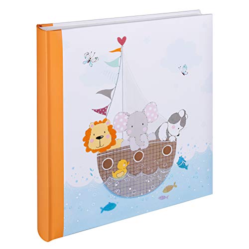 walther design Fotoalbum orange 28 x 30,5 cm Babyalbum, Baby By my side UK-277-O von walther design