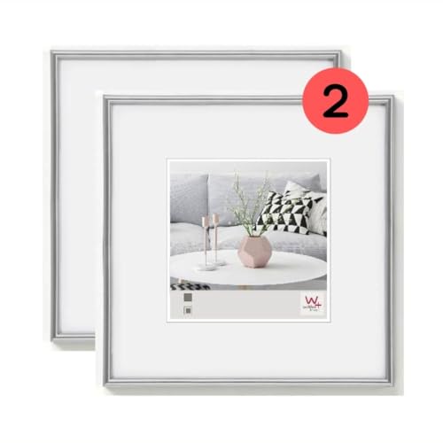 walther design Bilderrahmen silber 30 x 30 cm Doppelpack, Galeria Kunststoffrahmen KS330HD walther design Bilderrahmen silber 30 x 30 cm Doppelpack, Galeria Kunststoffrahmen KS330HD von walther design