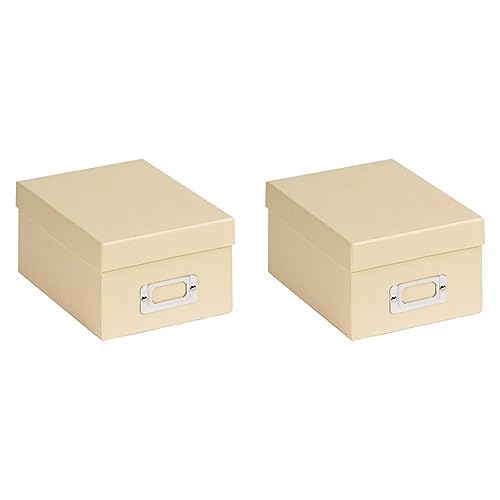 walther design Aufbewahrungsboxen creme 10 x 15 cm Fun FB-115-H (Packung mit 2) von walther design