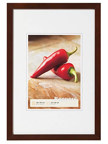 walther design Bilderrahmen nussbaum 40 x 50 cm Peppers Holzrahmen BP050N von walther design