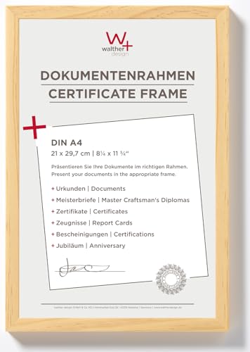 walther design Bilderrahmen kiefer 21 x 29,7 cm (DIN A4) Dokumentenrahmen Peppers Holzrahmen BP130K walther design Bilderrahmen kiefer 21 x 29,7 cm (DIN A4) Dokumentenrahmen Peppers Holzrahmen BP130K von walther design