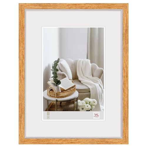 walther design Bilderrahmen 40x50 cm eiche, Hygge Holzrahmen, NC050E von walther design