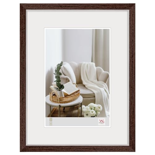 walther design Bilderrahmen 40x50 cm nussbaum, Hygge Holzrahmen, NC050N von walther design