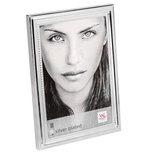 walther design Bilderrahmen Elodie Portraitrahmen, 13x18 cm, silber, BM318S von walther design