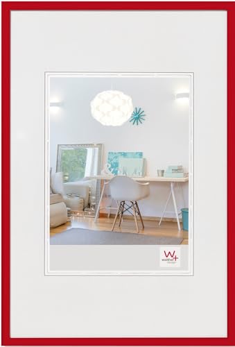 walther design Bilderrahmen New Lifestyle Kunststoffrahmen 15x20 cm rot, 3er Pack, KV520R3 von walther design
