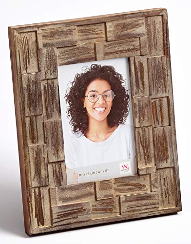 walther design Bilderrahmen dunkelbraun 10 x 15 cm Liam Portraitrahmen YJ015P von walther design