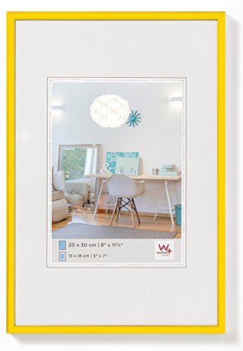 walther design Bilderrahmen gelb 21 x 29,7 cm (DIN A4) New Lifestyle Kunststoffrahmen KV130I von walther design