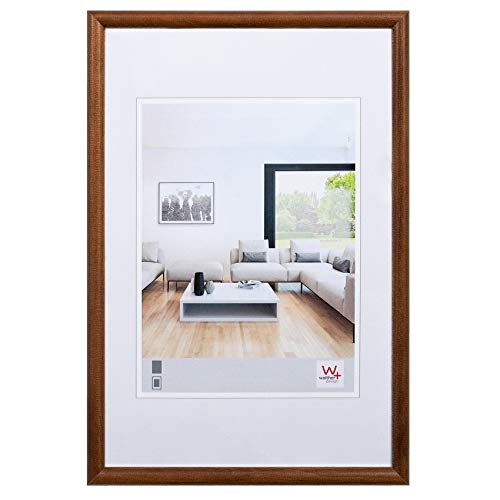walther design Bilderrahmen nussbaum 10 x 15 cm Bozen Holzrahmen HZ015N von walther design