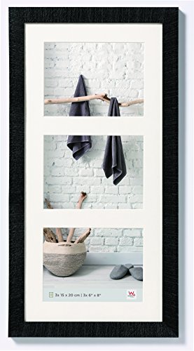 walther design Bilderrahmen schwarz 3X 15x20 cm Galerie mit Passepartout, Home Holzrahmen HO352B walther design Bilderrahmen schwarz 3X 15x20 cm Galerie mit Passepartout, Home Holzrahmen HO352B von walther design