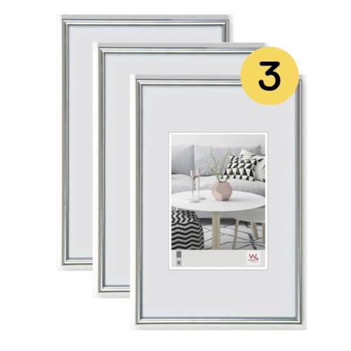 walther design Bilderrahmen silber 20 x 30 cm 3er Pack, Galeria Kunststoffrahmen KS030H3 walther design Bilderrahmen silber 20 x 30 cm 3er Pack, Galeria Kunststoffrahmen KS030H3 von walther design