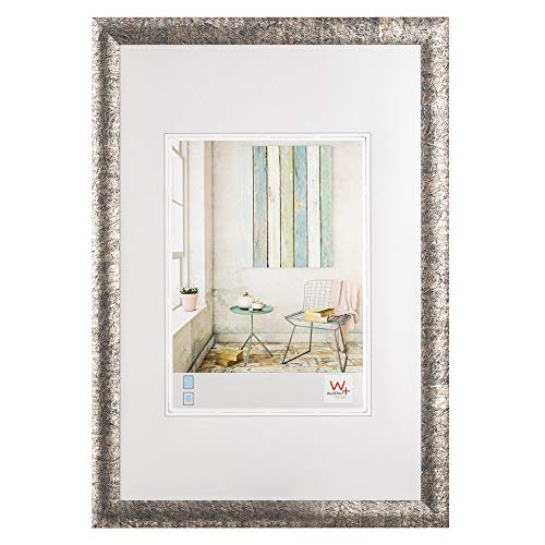 walther design Bilderrahmen silber-schwarz13 x 18 cm Trendstyle Kunststoffrahmen KP318F walther design Bilderrahmen silber-schwarz13 x 18 cm Trendstyle Kunststoffrahmen KP318F von walther design