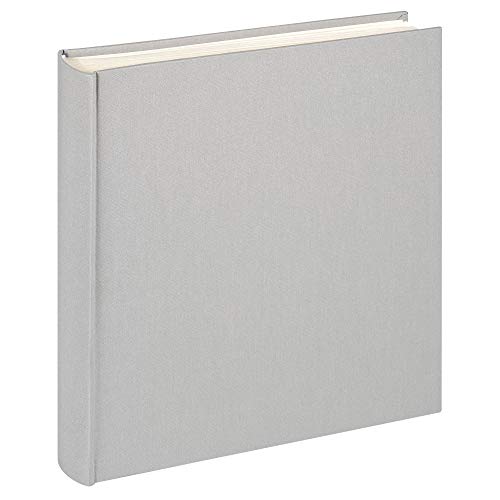 walther design Fotoalbum grau 30 x 30 cm Leinen, Cloth FA-508-D von walther design