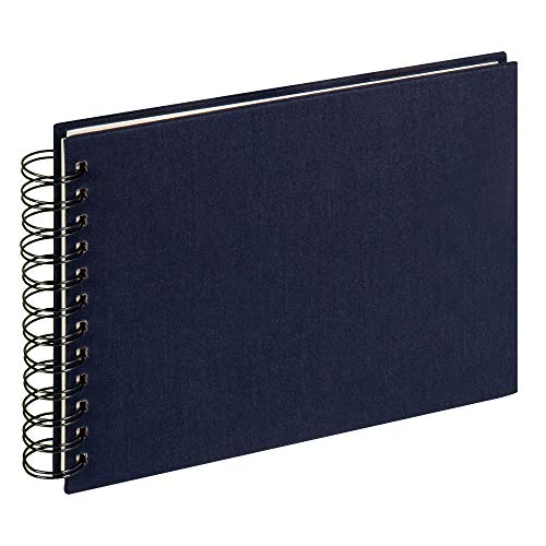 walther design Fotoalbum dunkelblau 23 x 17 cm Spiralalbum Leinen, Cloth SA-509-U von walther design