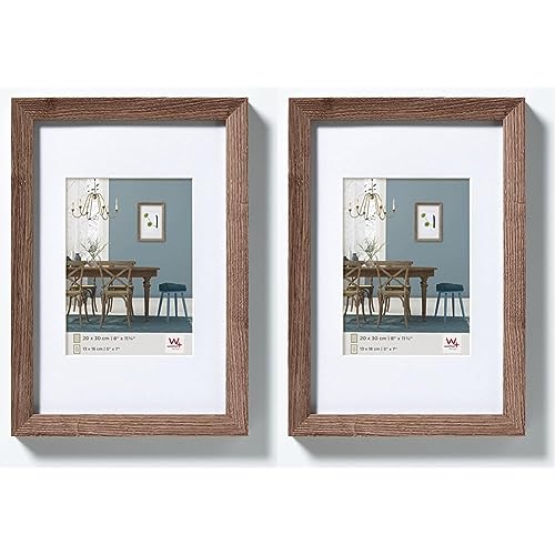 walther design EF015N Fiorito Holzrahmen 10x15 cm, nussbaum (Packung mit 2) von walther design