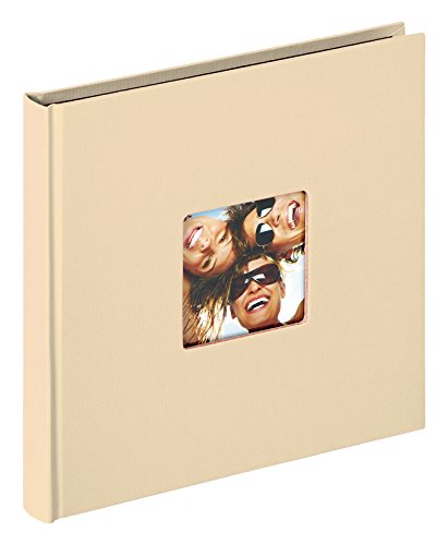 walther design Fotoalbum creme 18 x 18 cm mit Cover-Ausstanzung, Fun FA-199-H von walther design