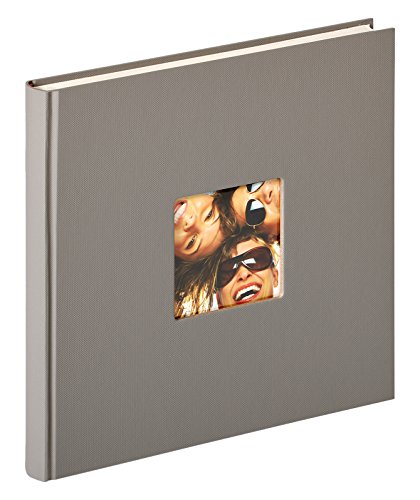 walther design Fotoalbum grau 26 x 25 cm mit Cover-Ausstanzung, Fun FA-205-X von walther design