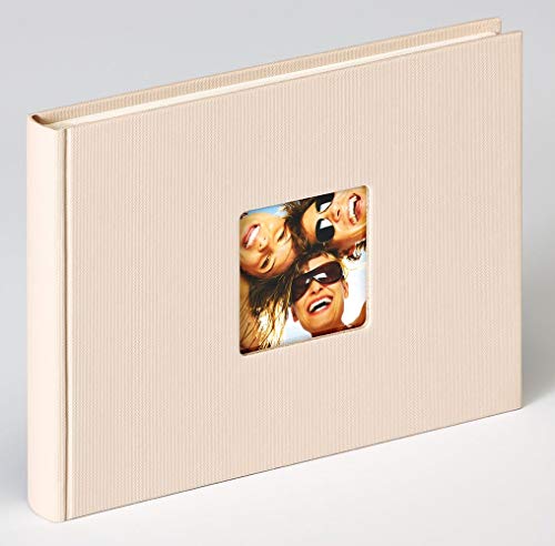 walther design Fotoalbum sand 22 x 16 cm mit Cover-Ausstanzung, Fun FA-207-C von walther design