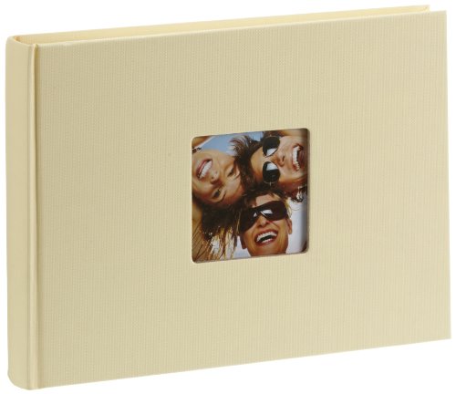 walther design Fotoalbum creme 22 x 16 cm mit Cover-Ausstanzung, Fun FA-207-H von walther design