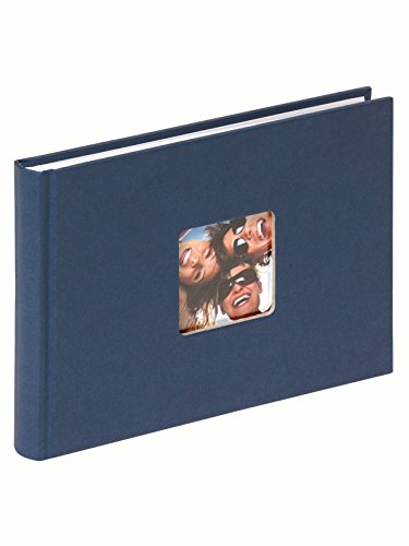 walther design Fotoalbum blau 22 x 16 cm mit Cover-Ausstanzung, Fun FA-207-L von walther design