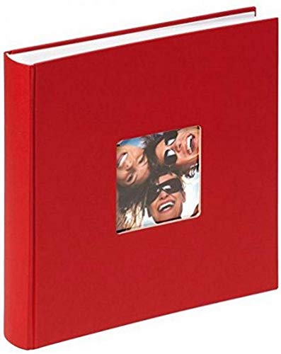 walther design Fotoalbum rot 30 x 30 cm mit Cover-Ausstanzung, Fun FA-208-R von walther design