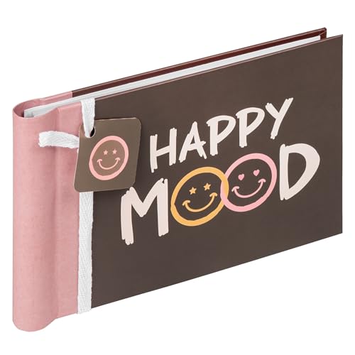 walther design Fotoalbum Happy Mood für 36 Fotos 10x15 cm, MA-133 Spiral-Minialbum von walther design