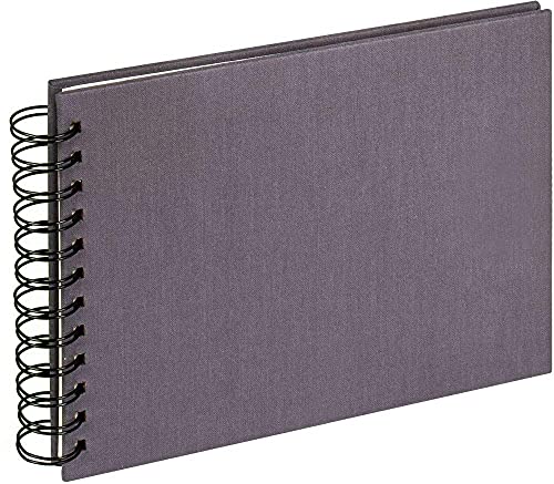walther design Fotoalbum anthrazit-dunkelgrau 23 x 17 cm Spiralalbum Leinen, Cloth SA-509-T von walther design