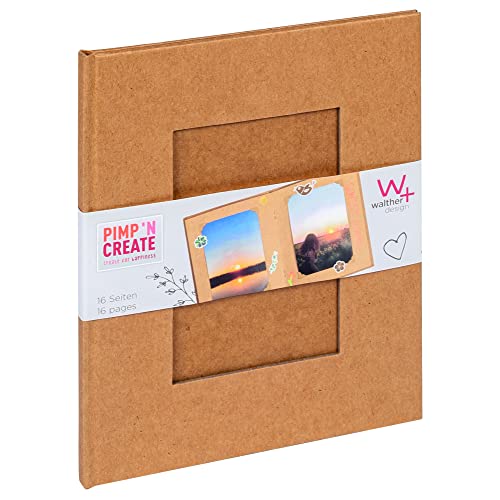 walther design Fotoalbum braun 16,5 x 20 cm mit Cover-Ausstanzung, PIMP AND CREATE FA-090-P walther design Fotoalbum braun 16,5 x 20 cm mit Cover-Ausstanzung, PIMP AND CREATE FA-090-P von walther design