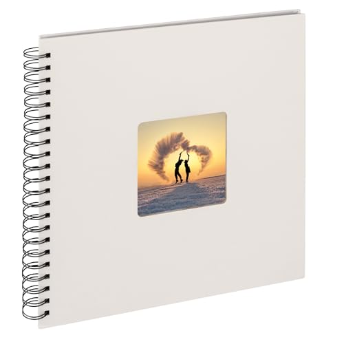 walther design Fotoalbum chamois 30 x 30 cm Spiralalbum mit Cover-Ausstanzung, Fun SA-110-W von walther design