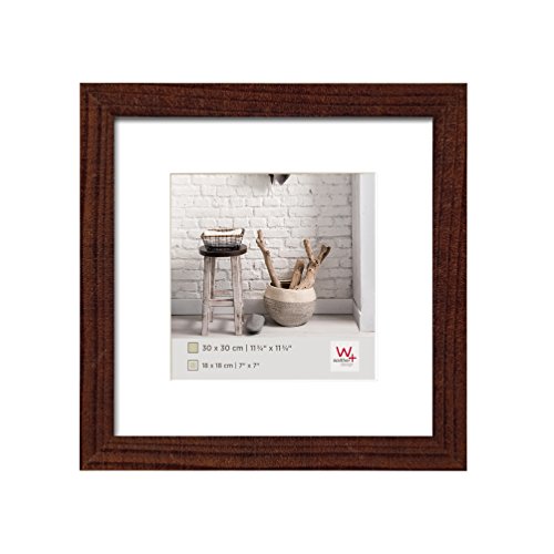 walther design Bilderrahmen nussbaum 30 x 30 cm Home Holzrahmen HO330N von walther design