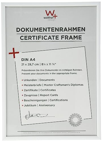 Walther KV130W New Lifestyle Kunststoffrahmen im Format 21 x 30 weiß von walther design