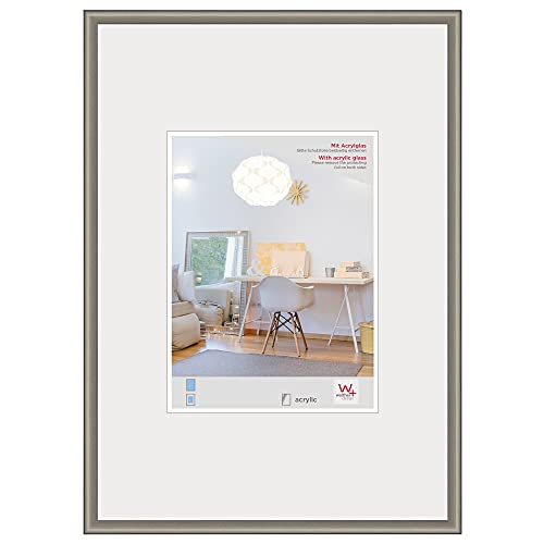 walther design Bilderrahmen stahl Posterformat mit Kunstglas, New Lifestyle Kunststoffrahmen KVX691D von walther design