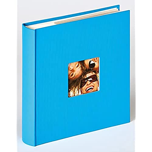 walther design Fotoalbum oceanblau 200 Fotos 13 x 18 cm Memo-Einsteckalbum mit Cover-Ausstanzung, Fun ME-116-U von walther design