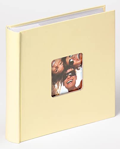 walther design Fotoalbum creme 200 Fotos 13 x 18 cm Memo-Einsteckalbum mit Cover-Ausstanzung, Fun ME-116-H von walther design