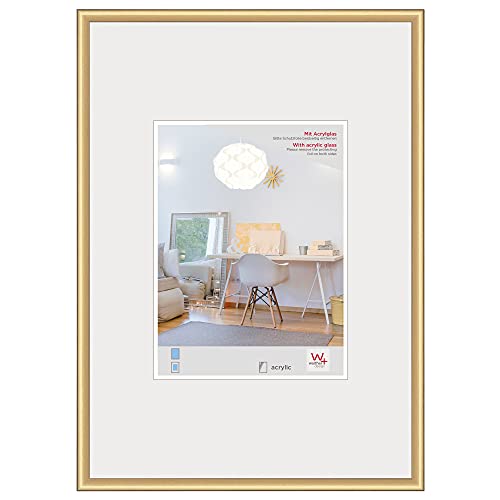 walther design Bilderrahmen gold Posterformat mit Kunstglas, New Lifestyle Kunststoffrahmen KVX691G walther design Bilderrahmen gold Posterformat mit Kunstglas, New Lifestyle Kunststoffrahmen KVX691G von walther design