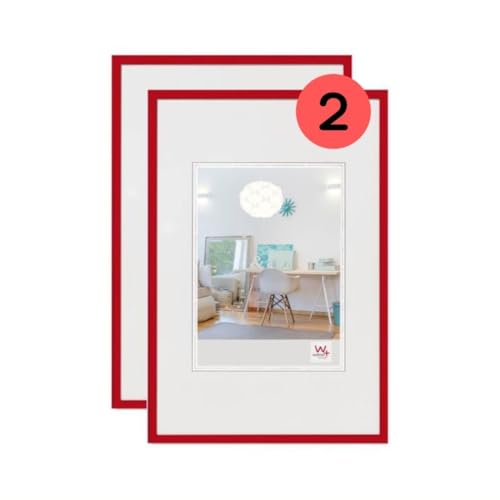 walther design New Lifestyle Bilderrahmen, Rot, 15 x 20 cm von walther design