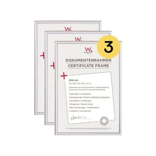 walther design Bilderrahmen silber 21 x 29,7 cm (DIN A4) 3er Pack, New Lifestyle Kunststoffrahmen KV130S3 walther design Bilderrahmen silber 21 x 29,7 cm (DIN A4) 3er Pack, New Lifestyle Kunststoffrahmen KV130S3 von walther design