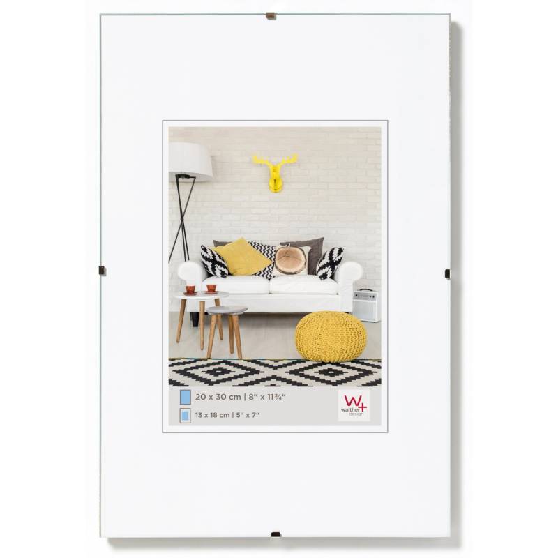 walther design Rahmenlose Bildhalter 30x45 cm Klarglas RB045K von walther design