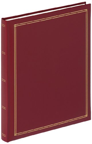 walther design Fotoalbum rot Selbstklebealbum SelbstklebealbumKunstleder mit Prägung, Monza SK-124-R von walther design