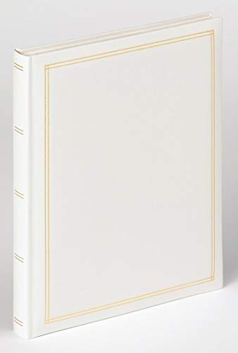 walther design Fotoalbum weiss Selbstklebealbum SelbstklebealbumKunstleder mit Prägung, Monza SK-124-W von walther design