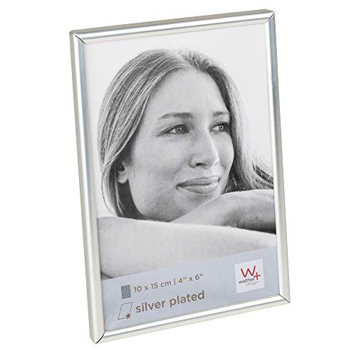 walther design Bilderrahmen matt silber 10 x 15 cm Chloe Portraitrahmen WD015T von walther design