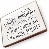 Kühlschrankmagnet Aus Buchenholz - Bei E-Autos Und Durchfall Dekoration Oder Als Tolle Geschenkidee von wammishop